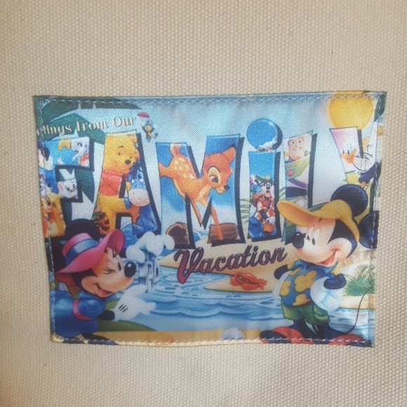 Disney canvas family vacation large tote - Picture 3 of 6